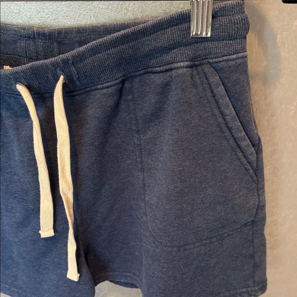 Thread & Supply Navy Blue Drawstring Lounge Shorts - Picture 3 of 5